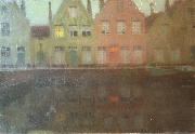Henri Le Sidaner The Quay Sweden oil painting artist